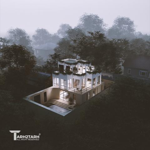 طراحی ویلا نمک آبرود