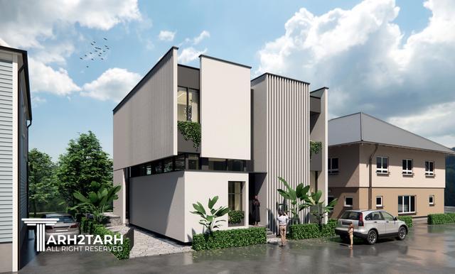 طراحی ویلا نمک آبرود