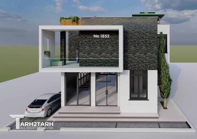 طراحی ویلا نمک آبرود