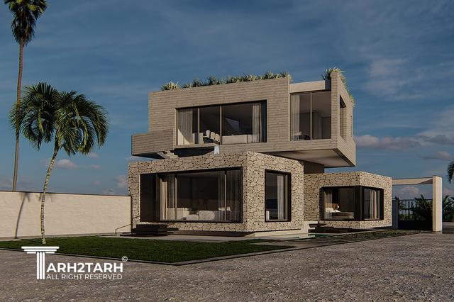 طراحی ویلا نمک آبرود