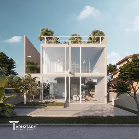 طراحی ویلا نمک آبرود