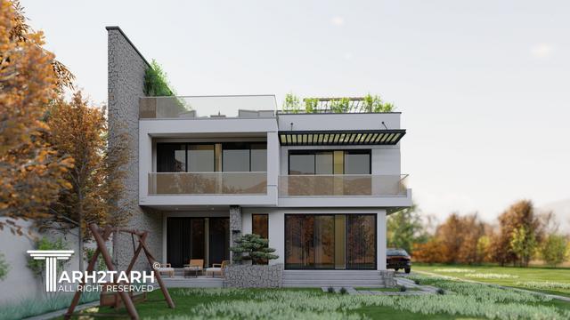 طراحی ویلا نمک آبرود