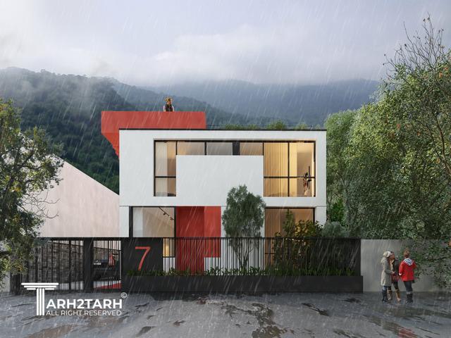 طراحی ویلا نمک آبرود