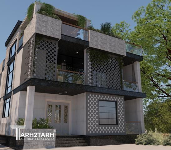 طراحی ویلا نمک آبرود