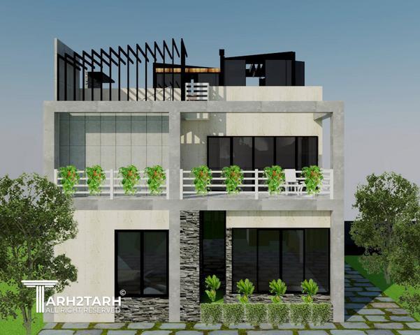 طراحی ویلا نمک آبرود