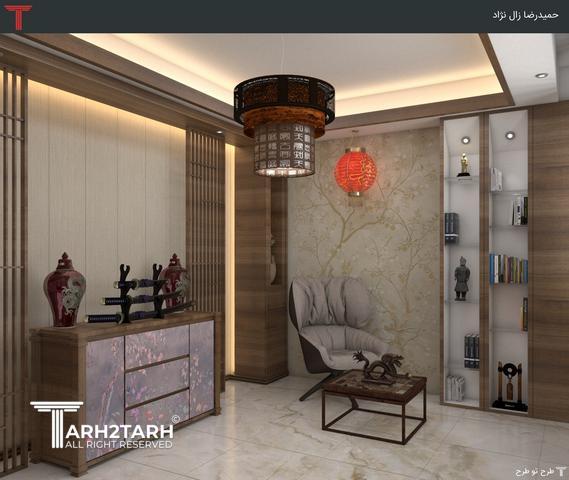 طراحی داخلی اتاق آرامش