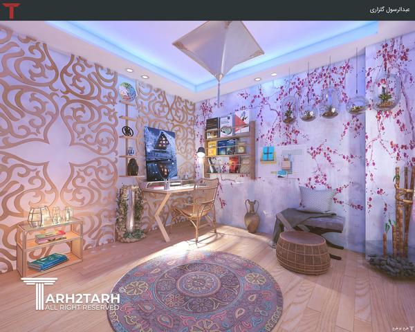 طراحی داخلی اتاق آرامش