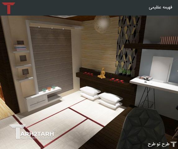 طراحی داخلی اتاق آرامش