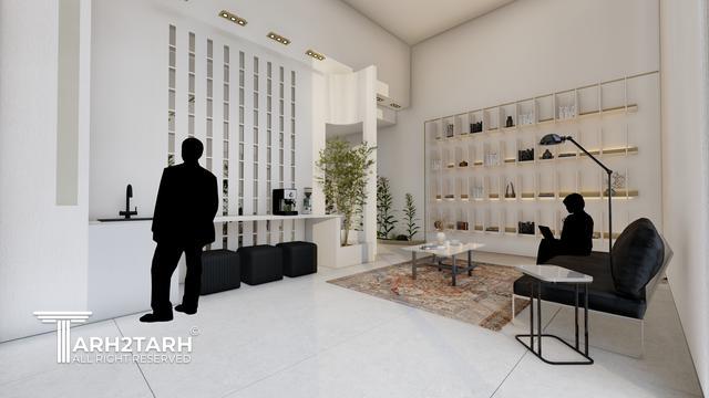 طراحی داخلی لابی برج مانیا