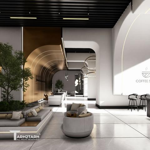 طراحی داخلی لابی برج مانیا