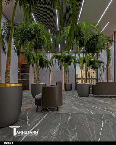 طراحی داخلی لابی برج مانیا