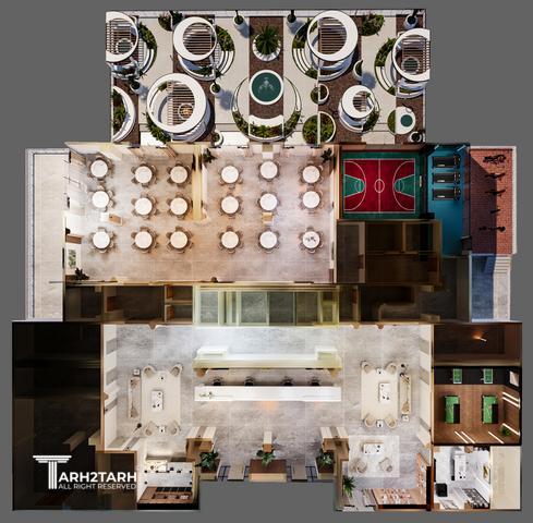 طراحی داخلی لابی برج مانیا