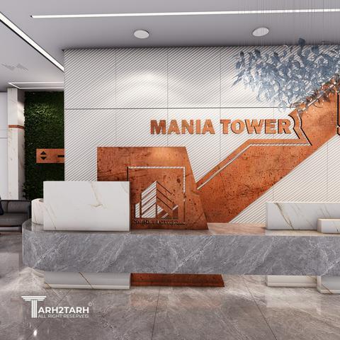 طراحی داخلی لابی برج مانیا