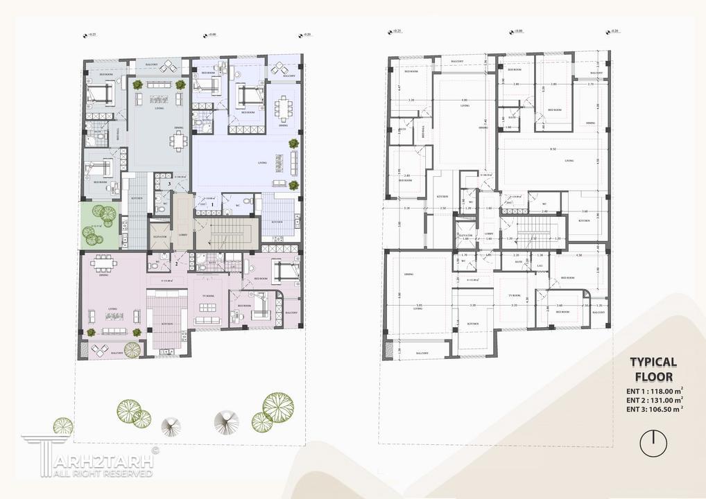 نفر دوم مسابقه طراحی پلان امیر صبوری 2