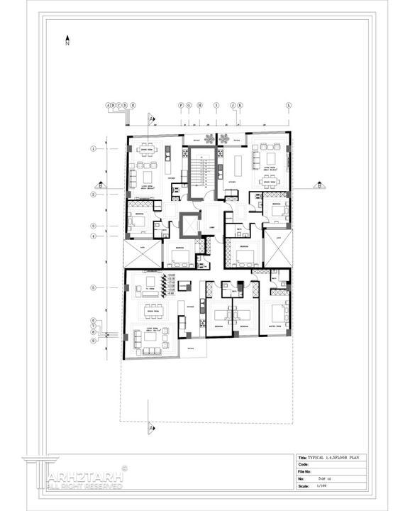 نفر اول مسابقه طراحی پلان امیر صبوری 2