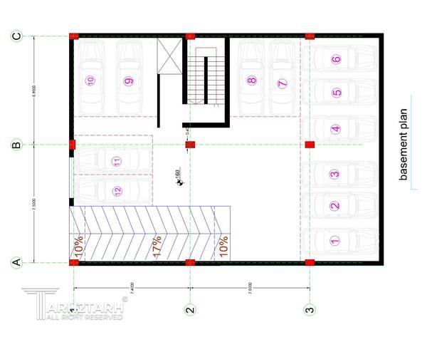 طراحی ساختمان مسکونی بردیا