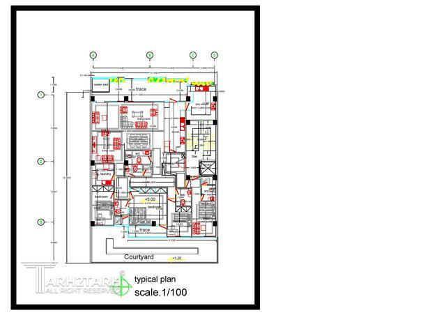 طراحی ساختمان مسکونی بردیا
