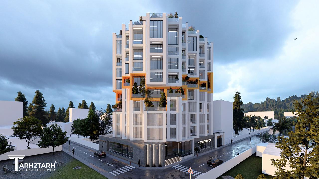 طراحی پلان و نما ساختمان ایزدشهر