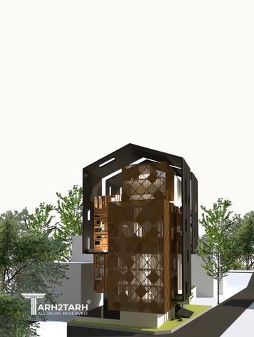 طراحی پلان و نما ساختمان ایزدشهر