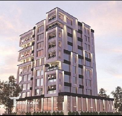 طراحی پلان و نما ساختمان ایزدشهر