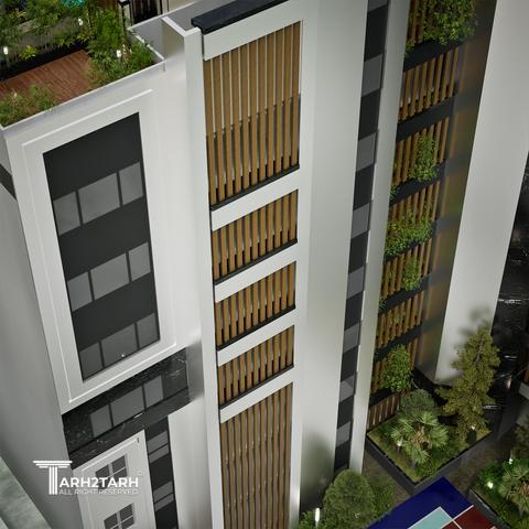 طراحی پلان و نما ساختمان ایزدشهر