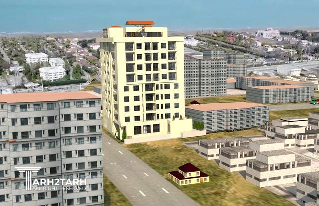 طراحی پلان و نما ساختمان ایزدشهر