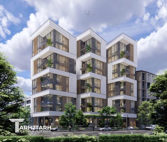 طراحی پلان و نما ساختمان ایزدشهر