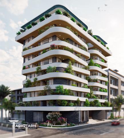 طراحی پلان و نما ساختمان ایزدشهر