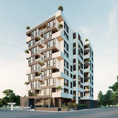 طراحی پلان و نما ساختمان ایزدشهر