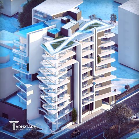 طراحی پلان و نما ساختمان ایزدشهر