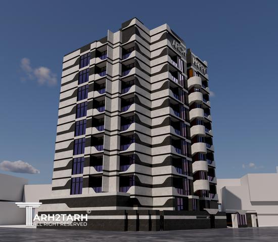 طراحی پلان و نما ساختمان ایزدشهر