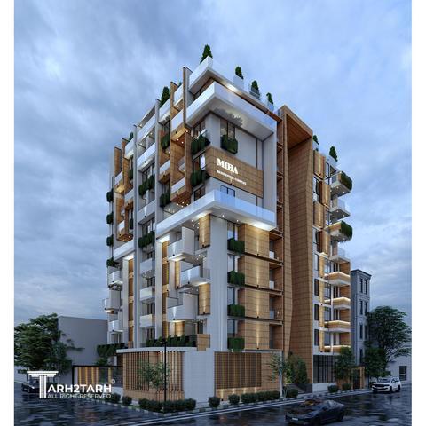 طراحی پلان و نما ساختمان ایزدشهر