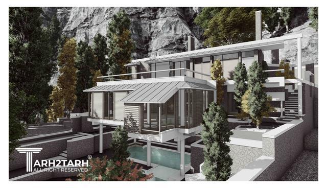 طراحی پلان و نما ویلای میگون