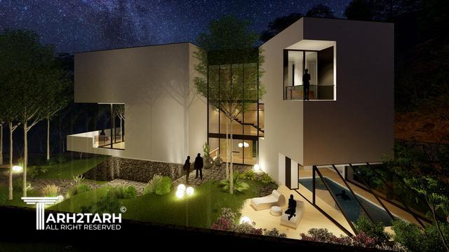 طراحی پلان و نما ویلای میگون