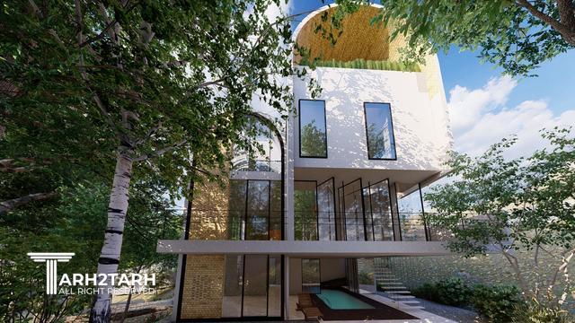 طراحی پلان و نما ویلای میگون