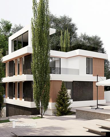 طراحی پلان و نما ویلای میگون