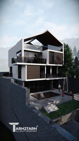 طراحی پلان و نما ویلای میگون