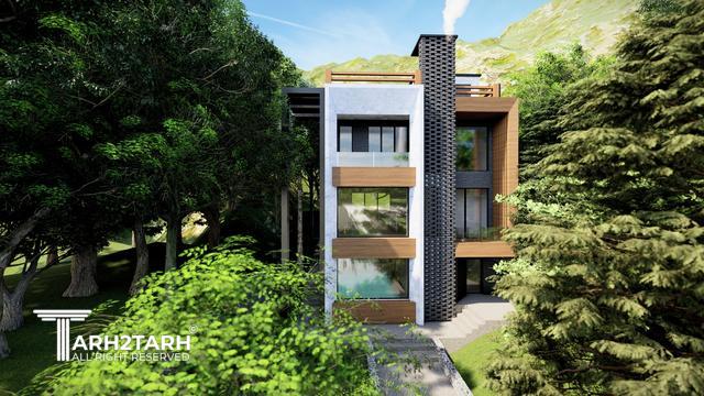 طراحی پلان و نما ویلای میگون