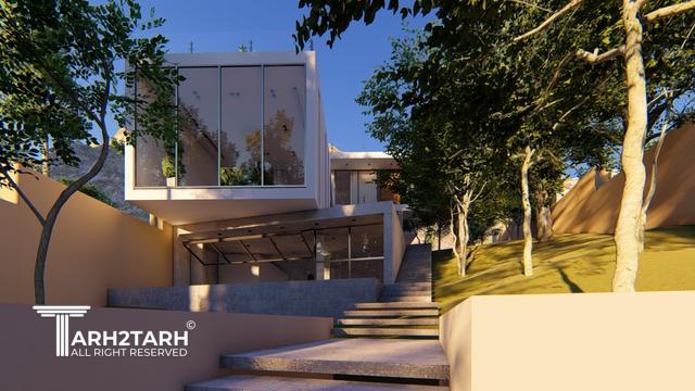 طراحی پلان و نما ویلای میگون