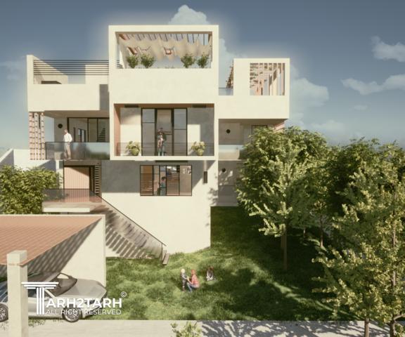 طراحی پلان و نما ویلای میگون