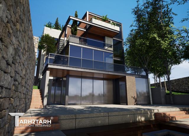 طراحی پلان و نما ویلای میگون