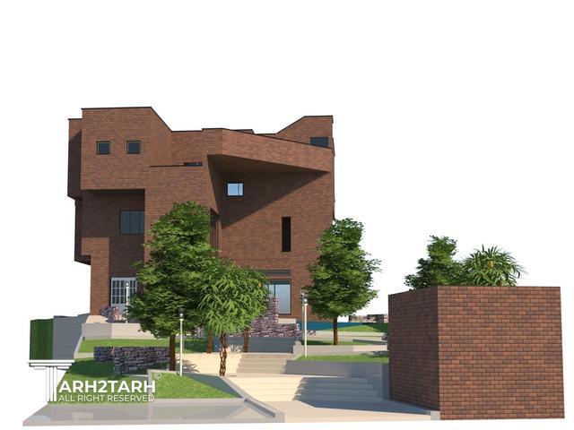 طراحی پلان و نما ویلای میگون