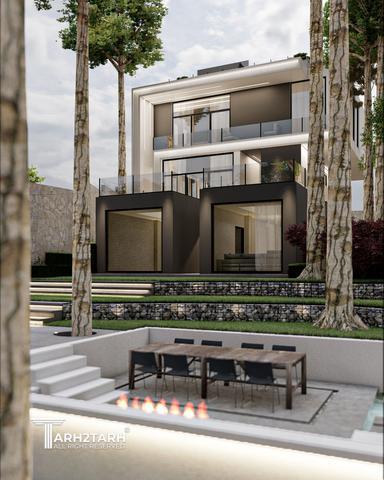 طراحی پلان و نما ویلای میگون