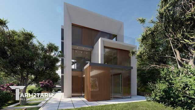 طراحی پلان و نما ویلای میگون