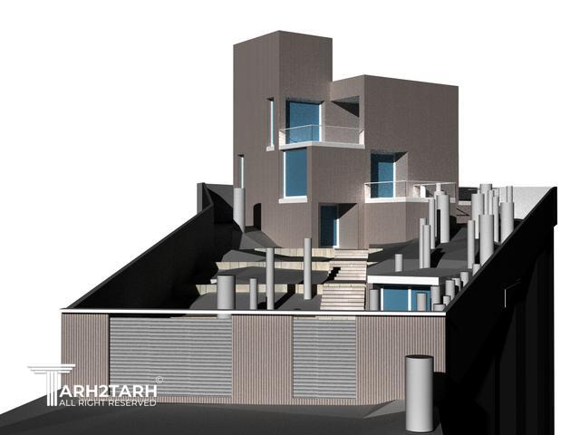 طراحی پلان و نما ویلای میگون