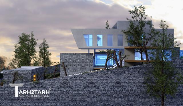 طراحی پلان و نما ویلای میگون