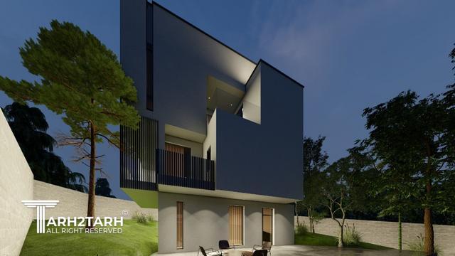 طراحی پلان و نما ویلای میگون