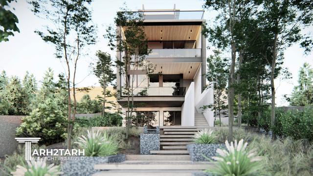 طراحی پلان و نما ویلای میگون