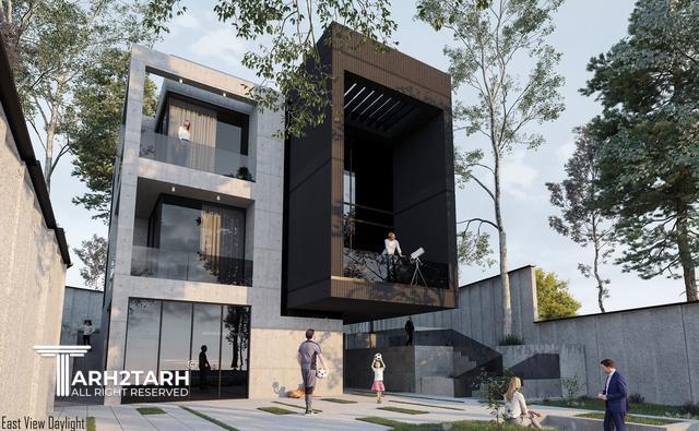 طراحی پلان و نما ویلای میگون