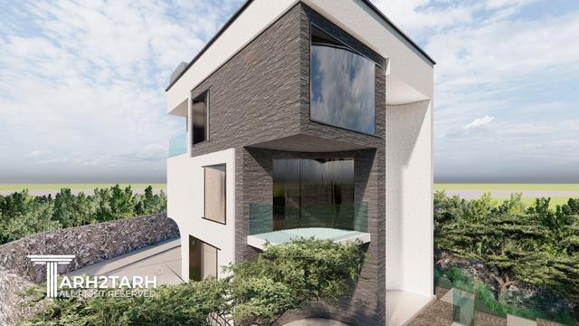 طراحی پلان و نما ویلای میگون